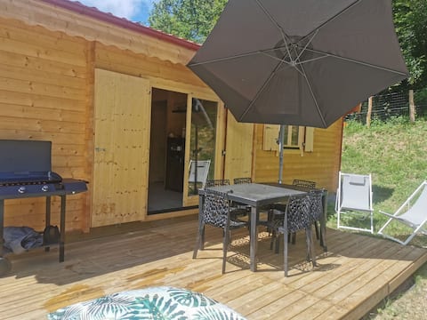 Pleasant 42 m2 Mendi chalets with terrace