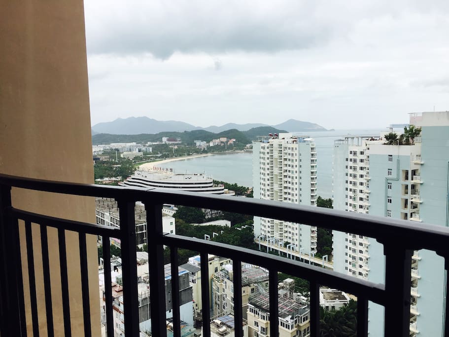 阳台看海风景