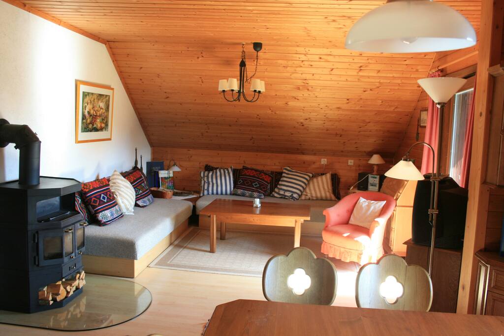Living room with tow bedsofas