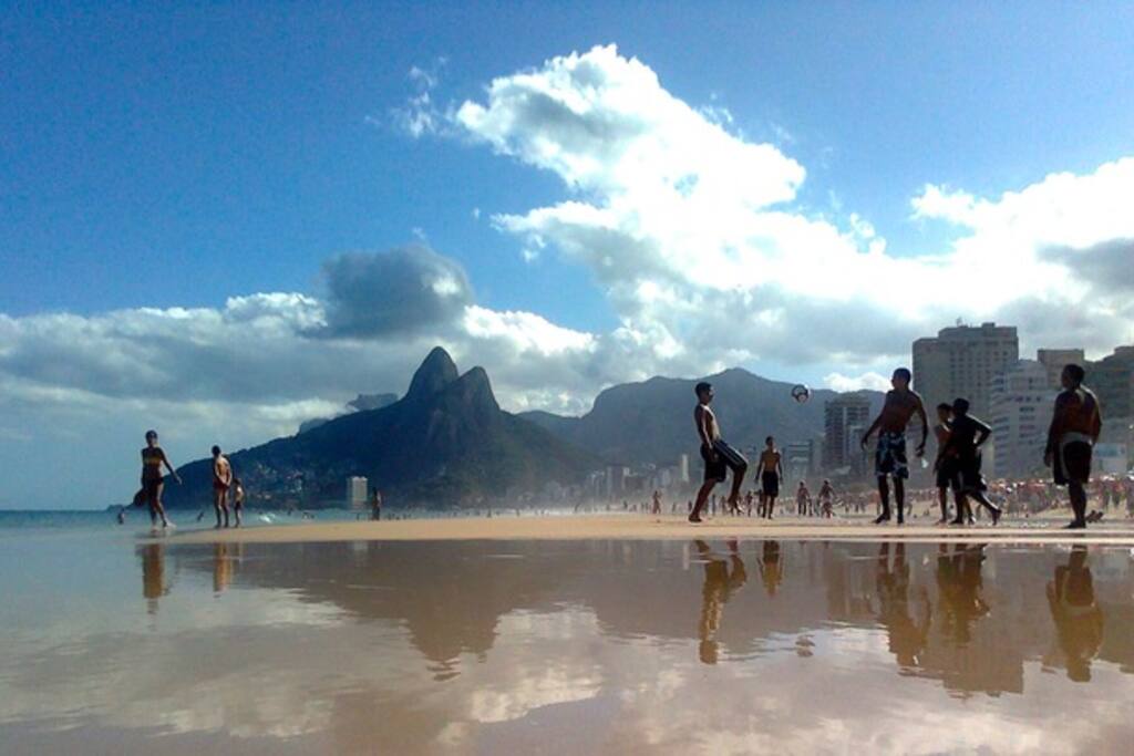 Soccer at the beach