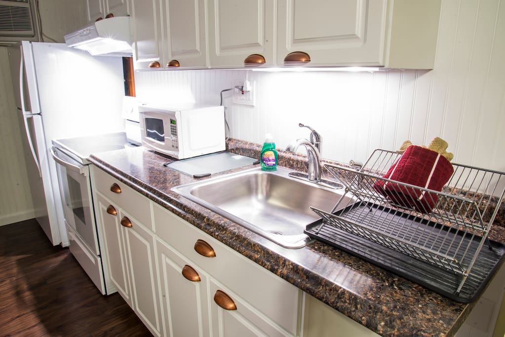 Well stocked Kitchenette.