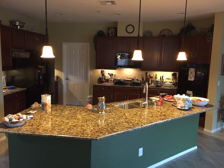 Our gourmet kitchen.