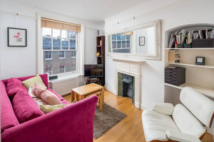 Bright 1bed sleeps 3, Soho, 5 min to Oxford Circus