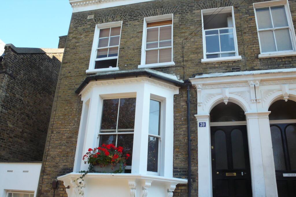 The flat is located on the top floor.