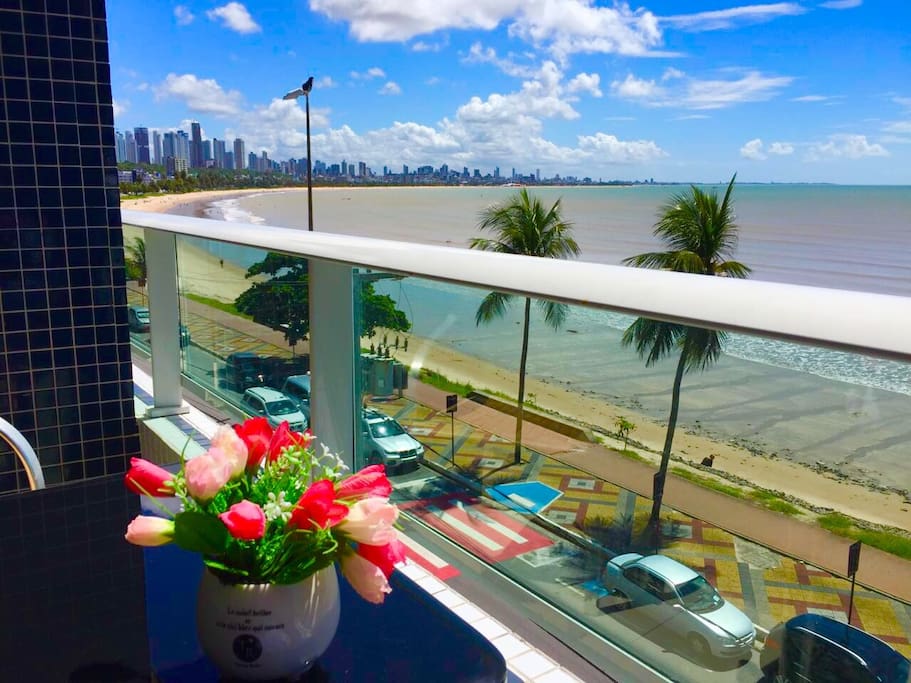 Vista da varanda do Flat