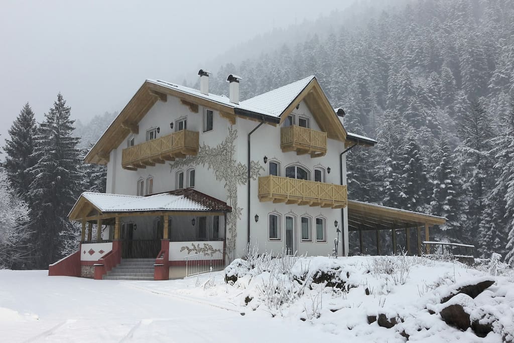 Residence Genzianella. D'inverno - Winter view