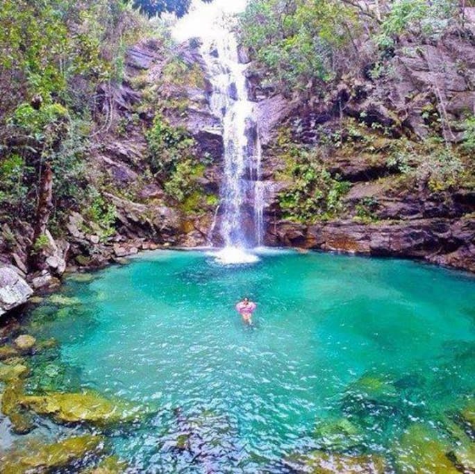 Cachoeira Santa Bárbara, (comunidade Kalunga).