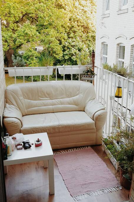 gemütlicher Balkon