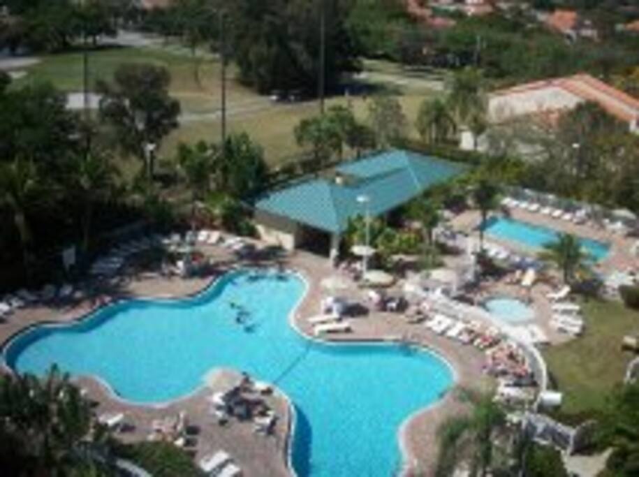 View of Swimming Pool from unit