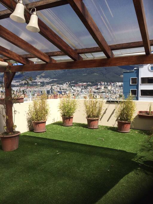 Terraza con BBQ