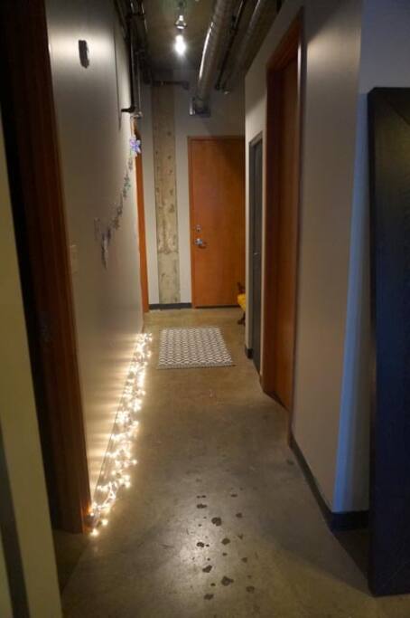 Entryway (view of loft
front door)