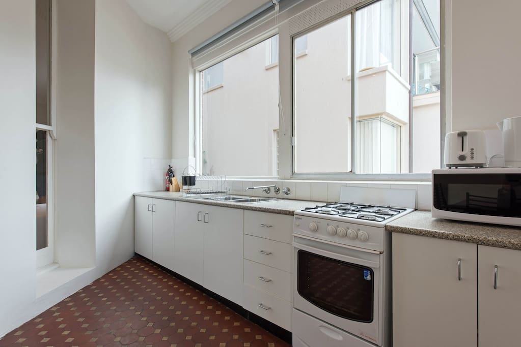 Large kitchen space, with everything you need to need to cook your favourite meal.