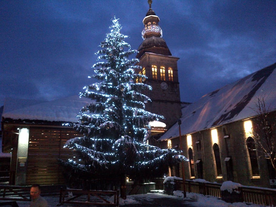 Le sapin de Noël au Grand Bornand