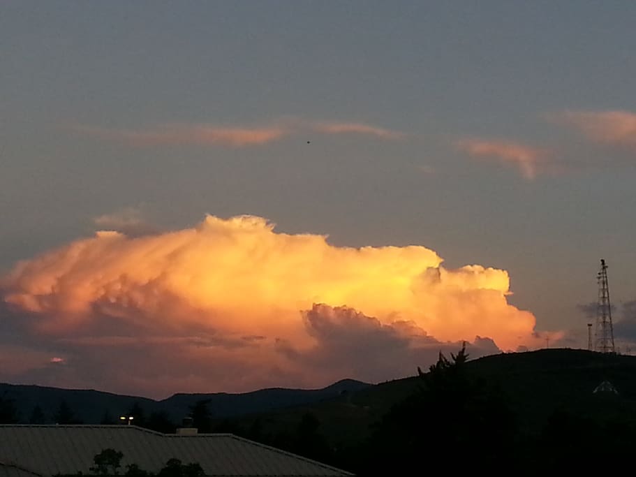 "A" Mountain south of Alpine viewed from South front porch