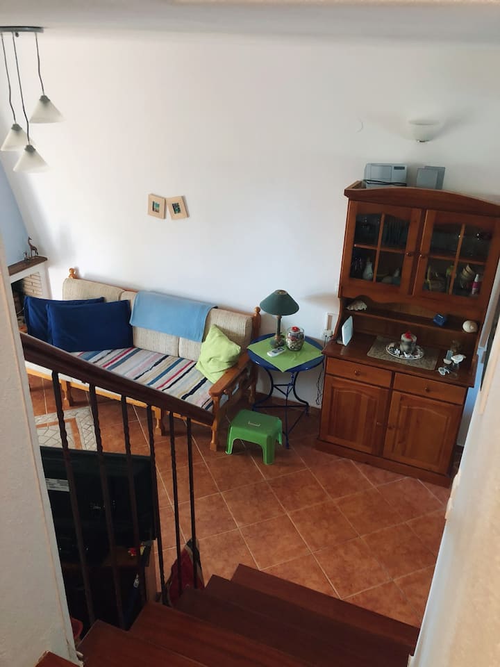 Escaleras a la sala de estar