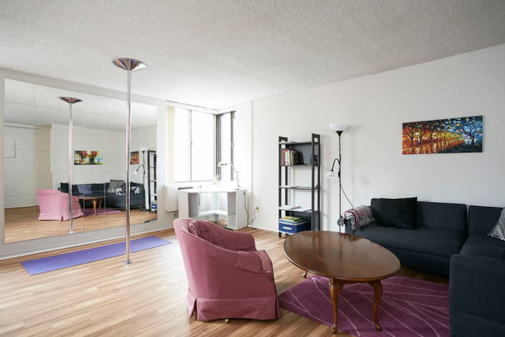 Living Room, Corner Desk, Dance Studio