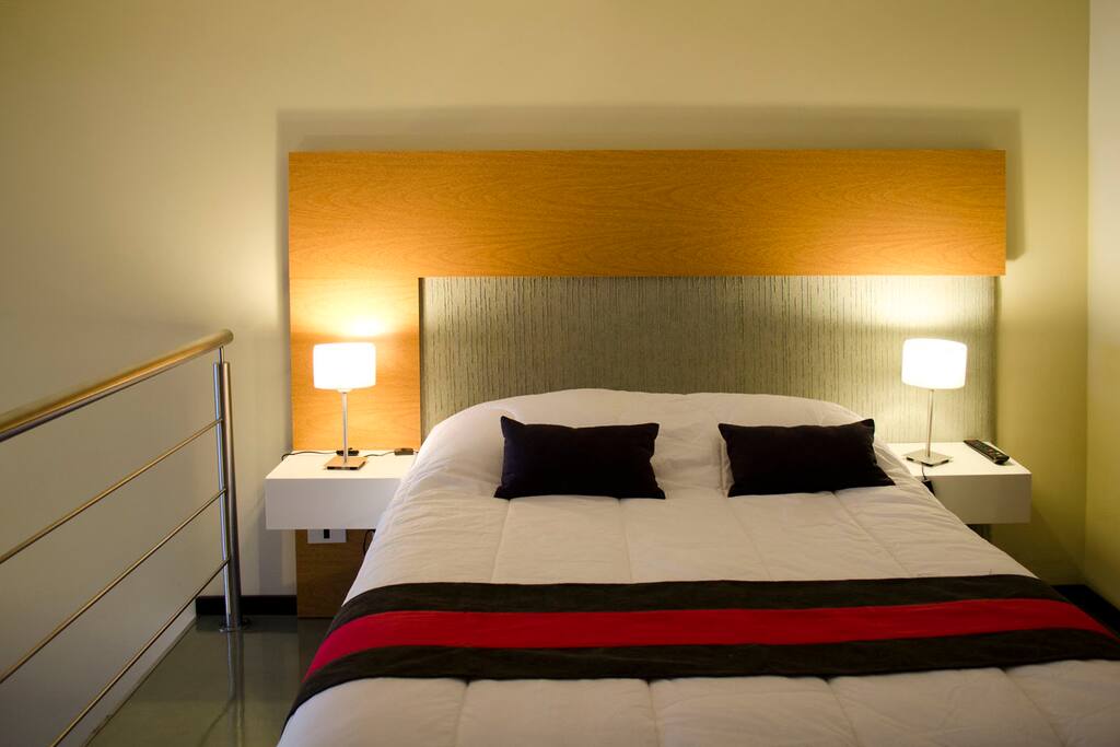 Departamento de 2 ambientes - Dormitorio con cama matrimonial