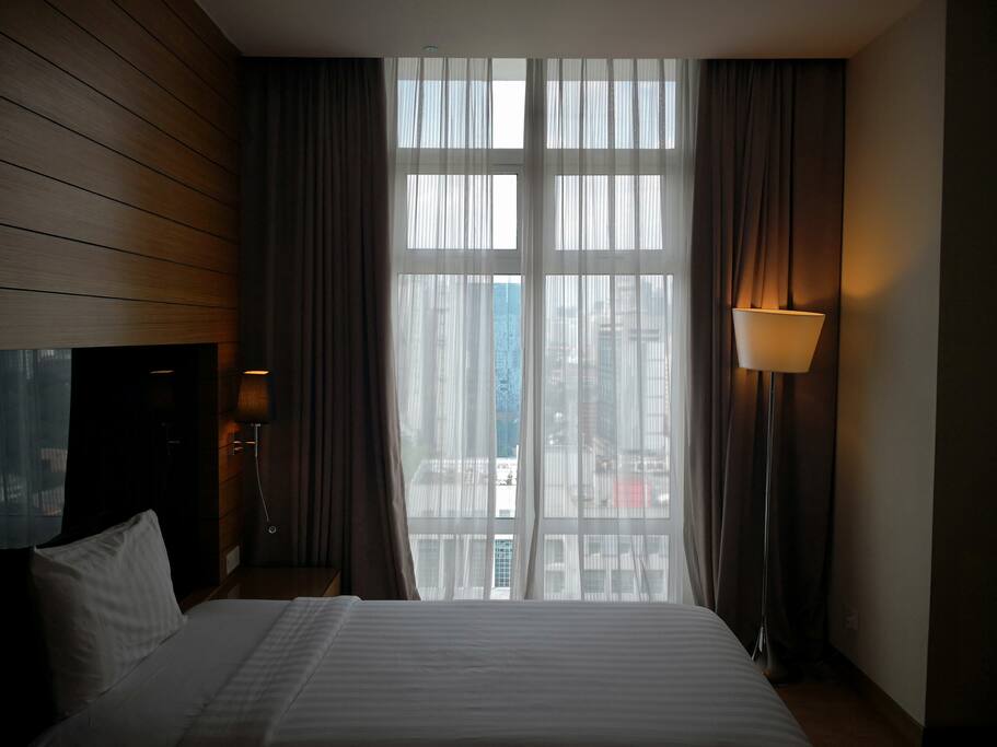 Great city view from the Bedroom