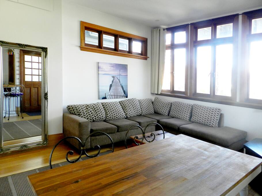 Combined kitchen and living room