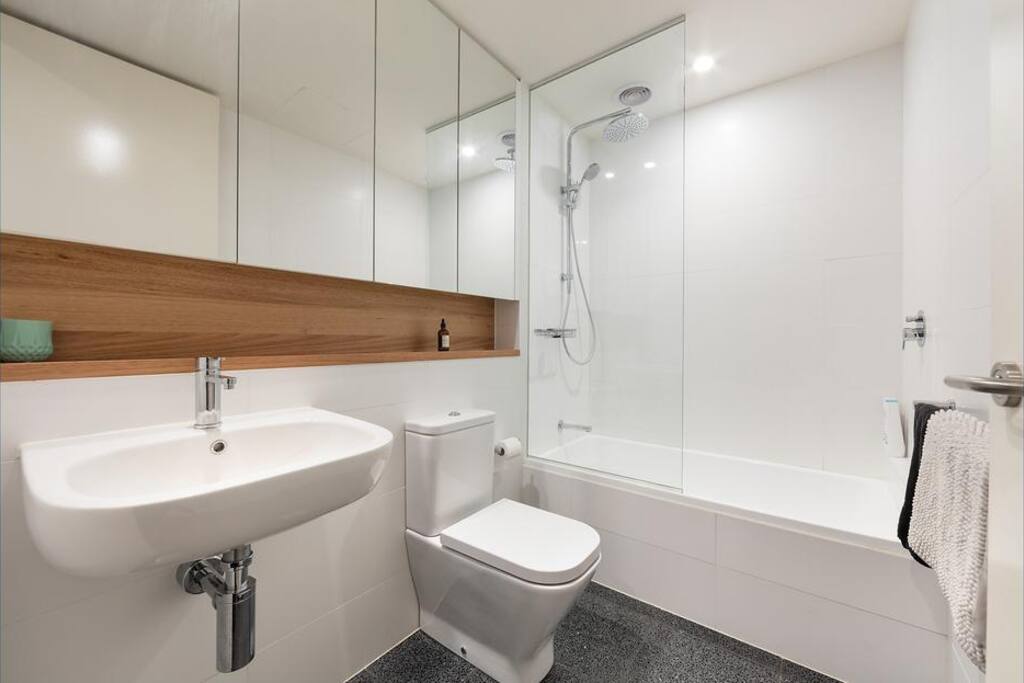 Your own toilet/shower/bath.