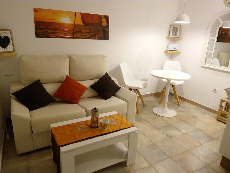 Salon con sofa cama de 1,10mts