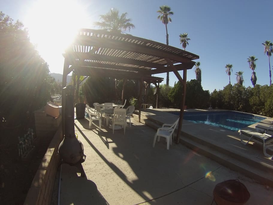 Pool area available for guests use, weather permitting