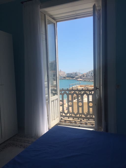 Balconcino alla romana vista mare camera da letto