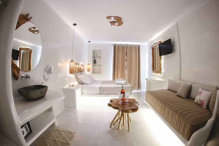 Suite 3 Villa Elina With Outdoor Jakuzi Nearport - Mykonos