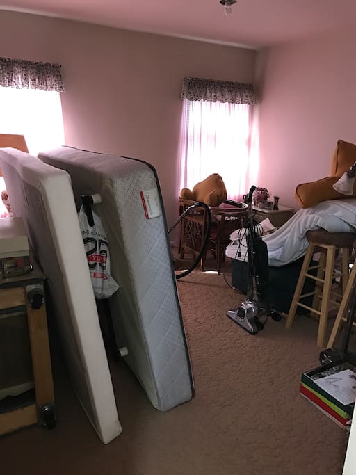 Just move bed down. It's like a Murphy bed, but not really.