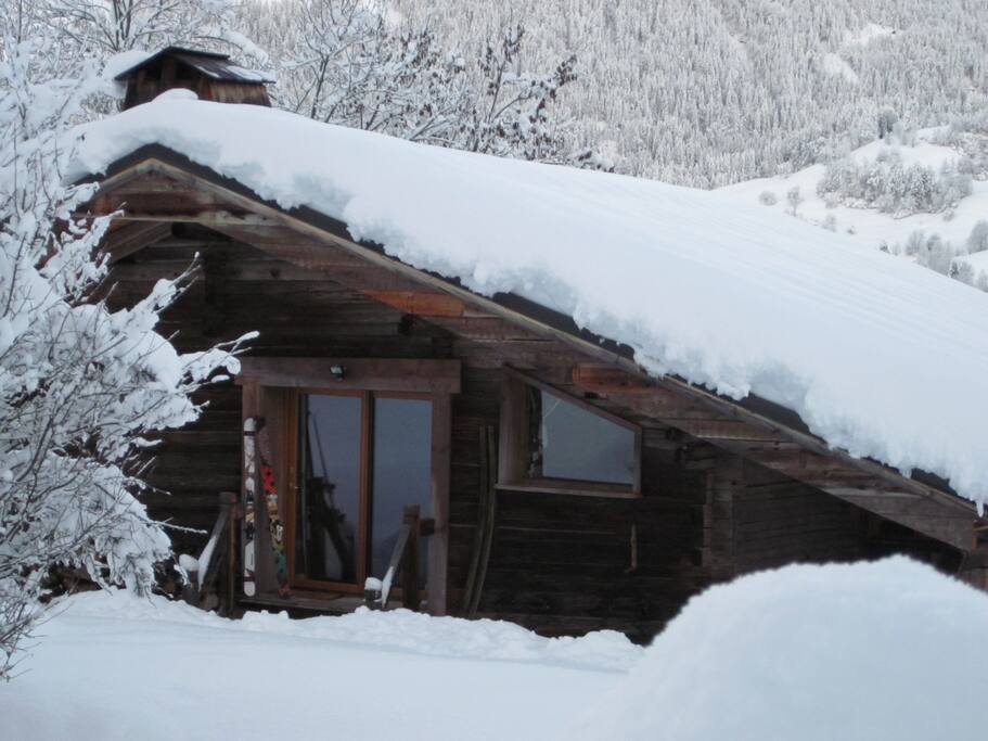 le chalet en hiver