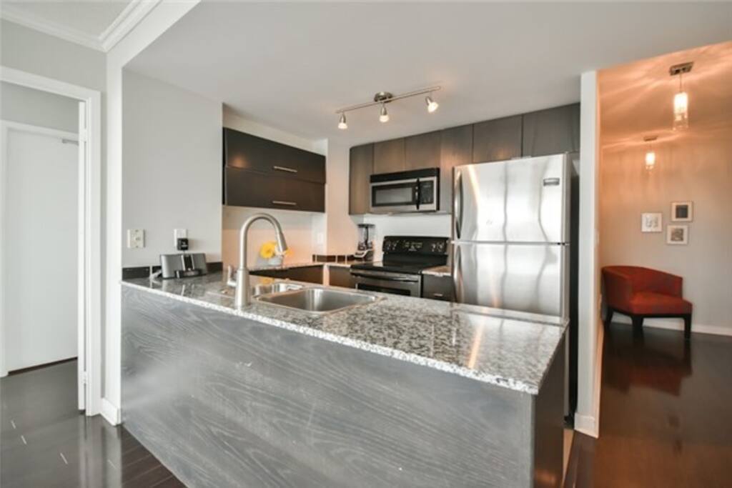 The Kitchen - fully stocked with everything you may need to cook