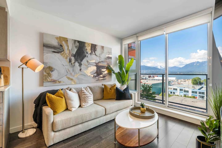 Mountain&oceanview - King Bed/freeparking & Ac - Vancouver