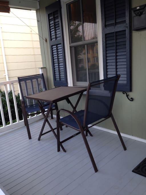 Front porch tea table