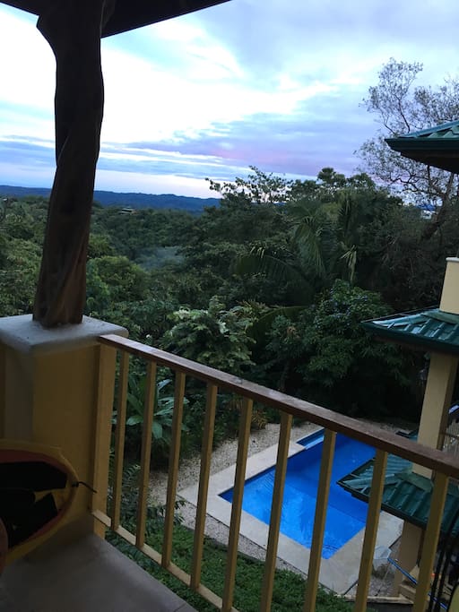 View from balcony.