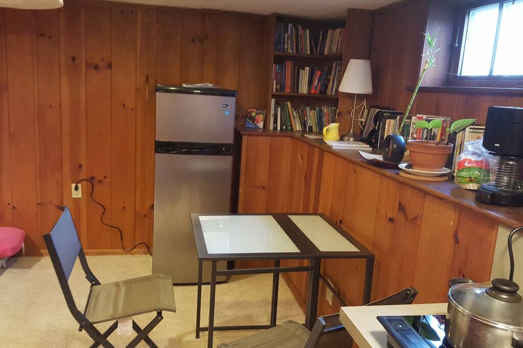 Fridge and dining