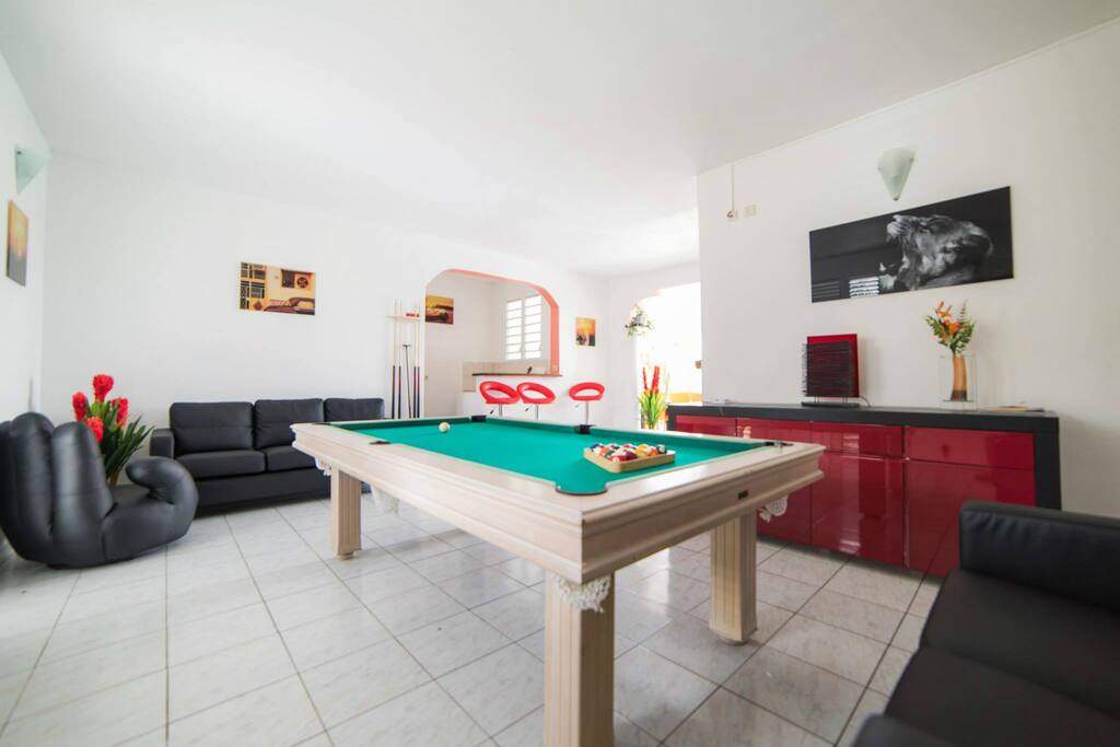 Salon avec Billard américain