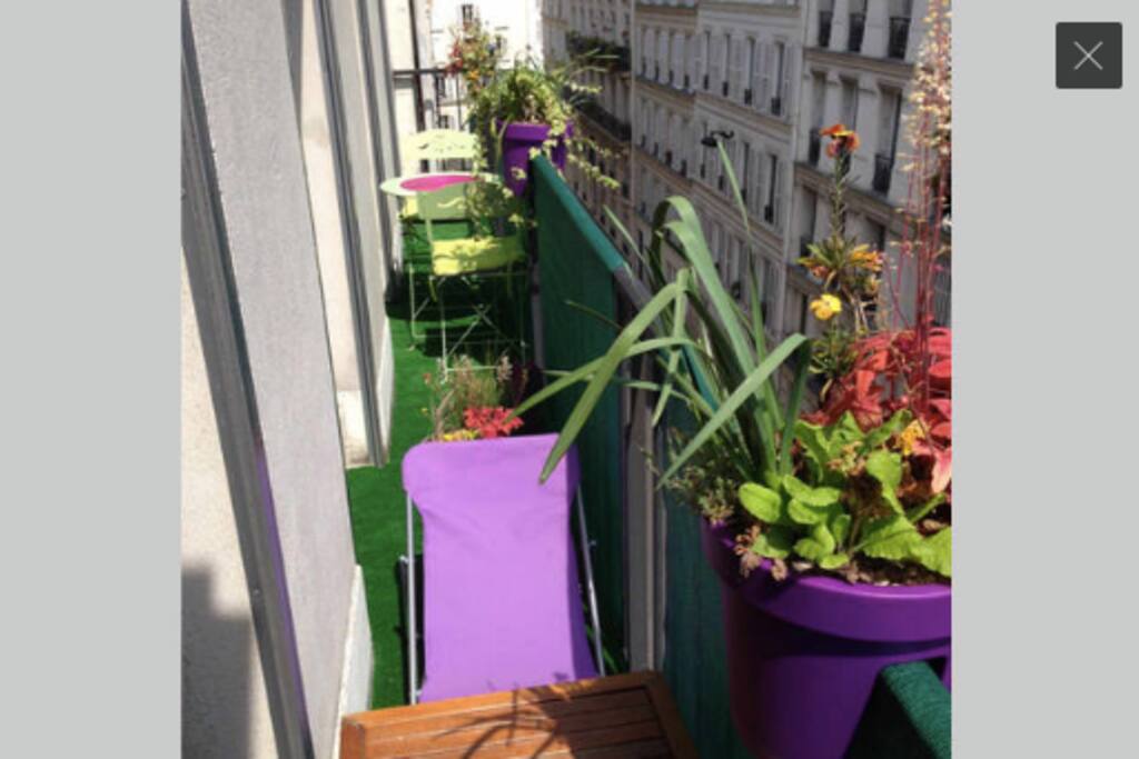 Balcon aménagé