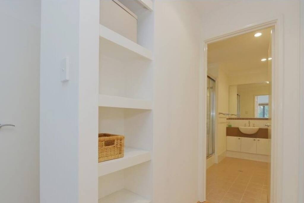 Bedroom to own bathroom/laundry