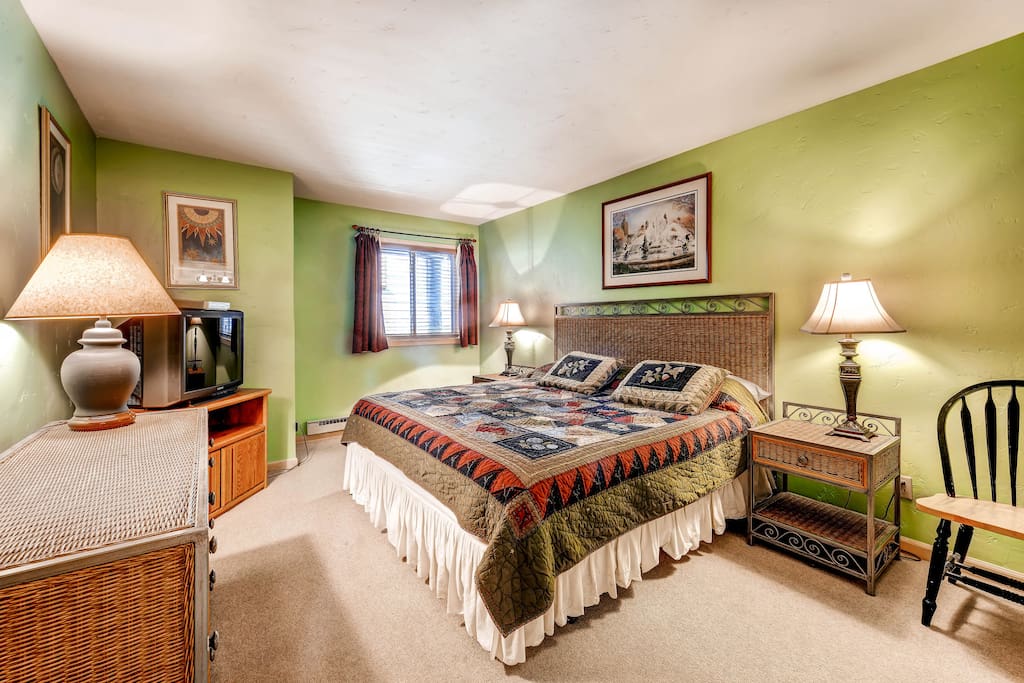 Huge master bedroom with king bed