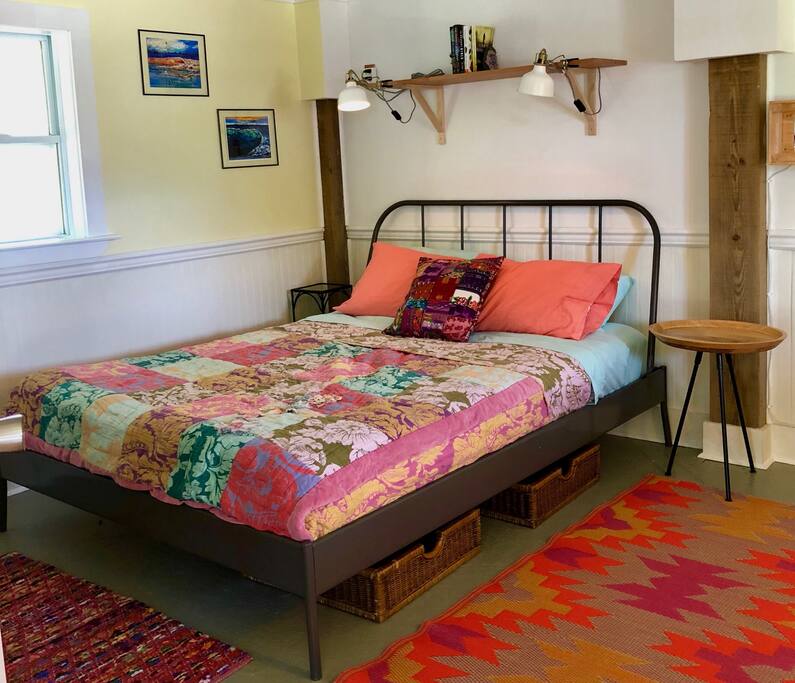 Comfy cozy queen size bed