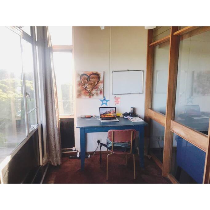 Sunny study area