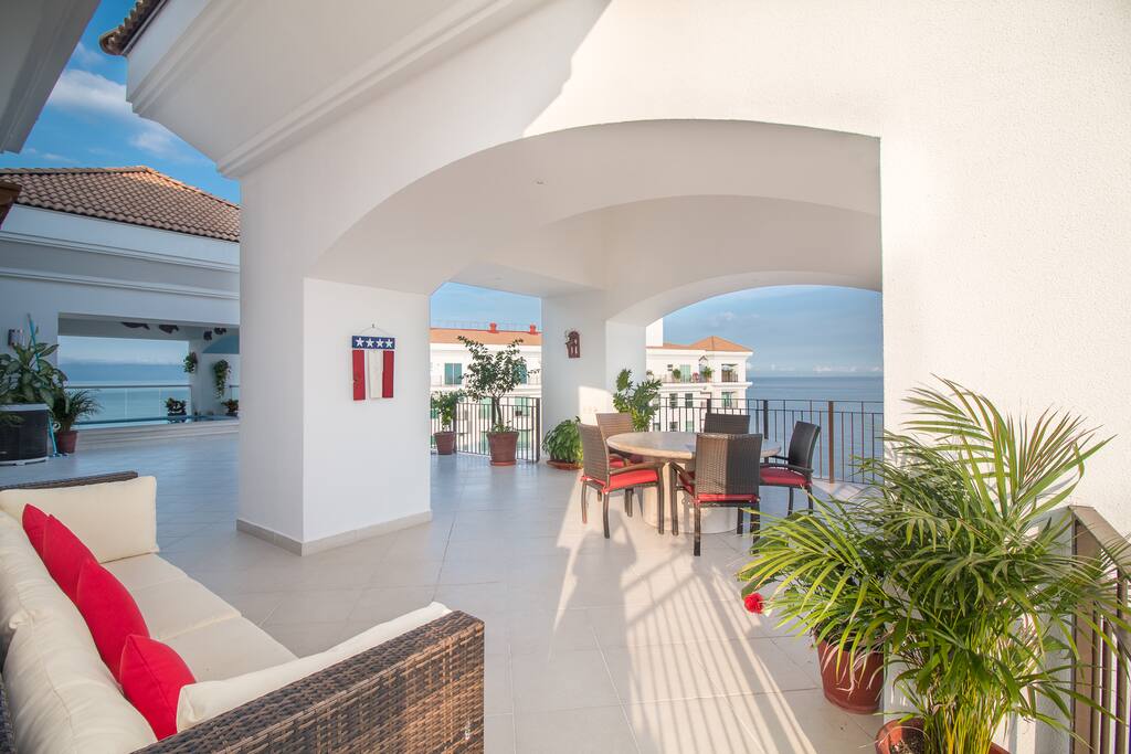 Terraza privada del penthouse