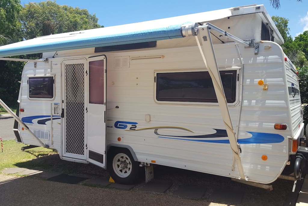 Our clean, comfortable and modern Franklin Caravan