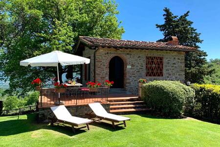 Old hayloft on the Chianti hills