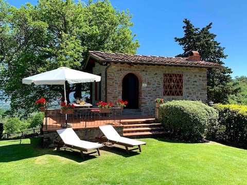 Old hayloft on the Chianti hills
