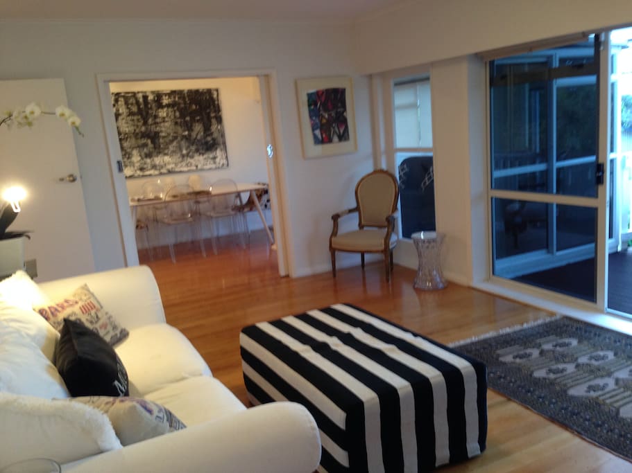 Living room to dining room.