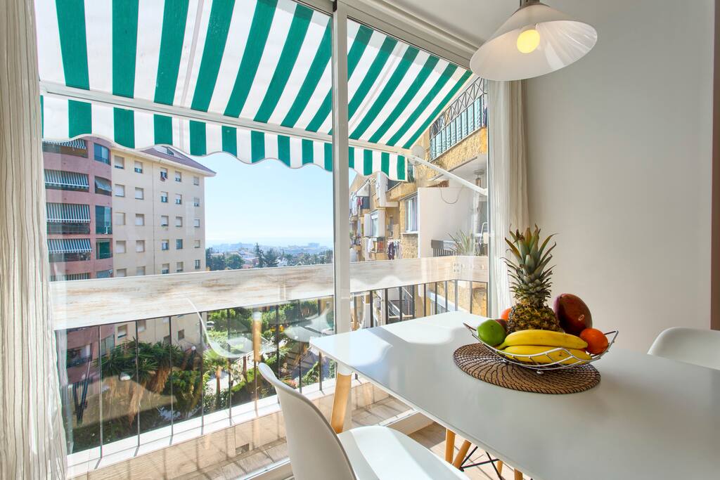 Dining area with sea view