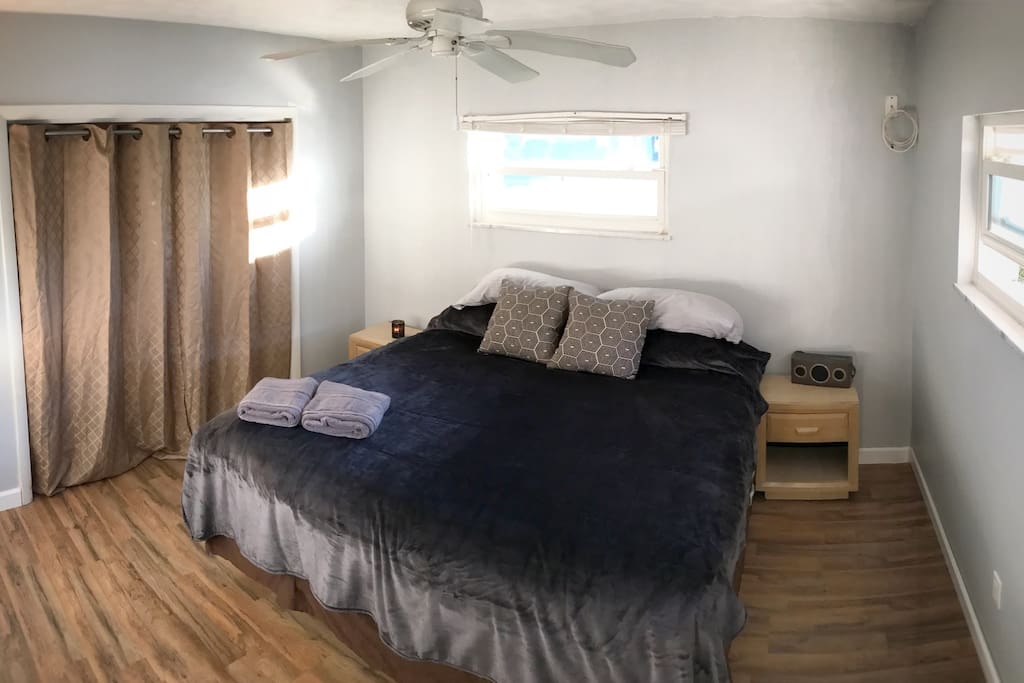 Comfortable, inviting guest room