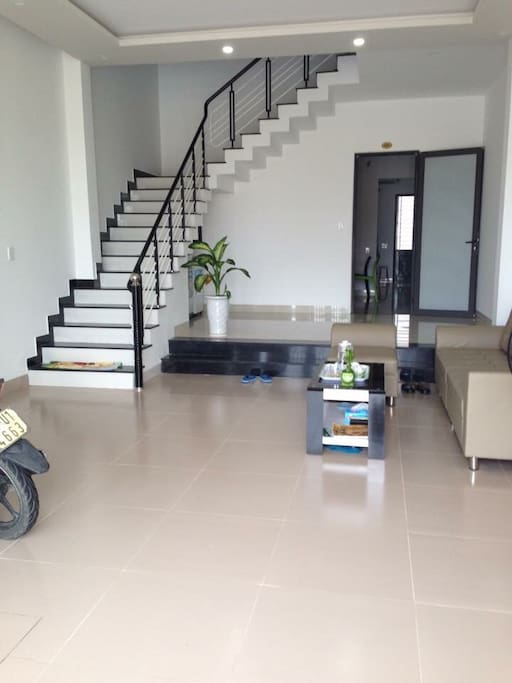 Massive ground floor with huge space for motobike