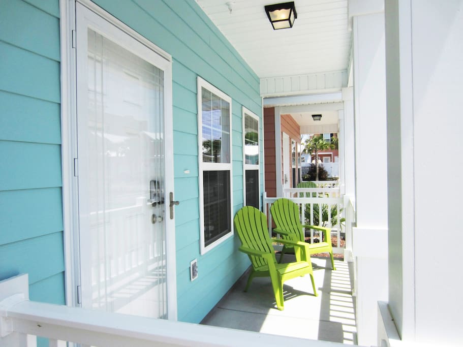 Front Porch with Relaxing Chairs